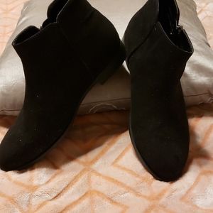 Size 5 black sparkle booties